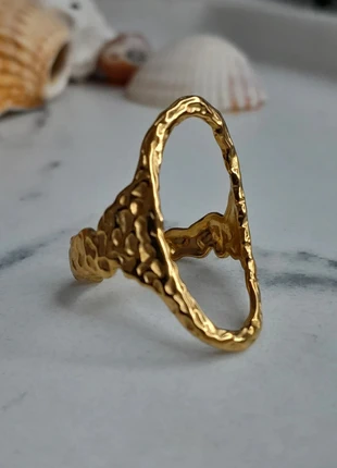 Bague ovale vide, marke: LTDS, zustand: Sehr gut, größe: Größenverstellbar, 9,00 €, 10,15 € beinhaltet Vinted-Käuferschutz Pro