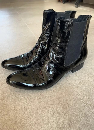 Bottine Meliné en vernis noir vintage taille 37, brand: Méliné, condition: Very good, size: 37, €15.00, €16.45 includes Buyer Protection