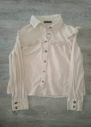 Chemisier boutonné Shein Taille L blanc crème, marca: Shein, estado: Muy bueno, tamaño: L / 40 / 12, 5,00 €, 5,95 € Protección al comprador incluida