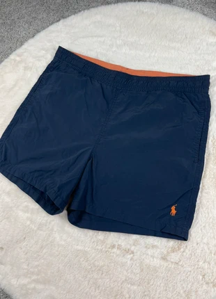 Short de Bain Ralph Lauren Bleu Marine Logo Brodé Orange Rare, marque: Ralph Lauren, état: Très bon état, taille: S, 34,00 €, 36,40 € Protection acheteurs (Pro) incluse