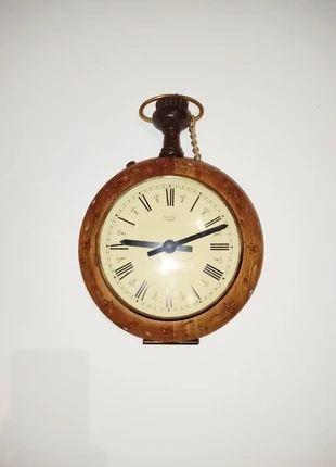 Horloge murale vintage style gousset, marca: Quartz, estado: Muito bom, €15.00, €16.45 inclui Proteção do Comprador