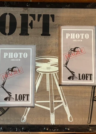 📌 Marco LOFT para 4 fotos 10x15 cm, marca: CASA, estado: Nuevo con etiquetas, 3,00 €, 3,85 € Protección al comprador incluida