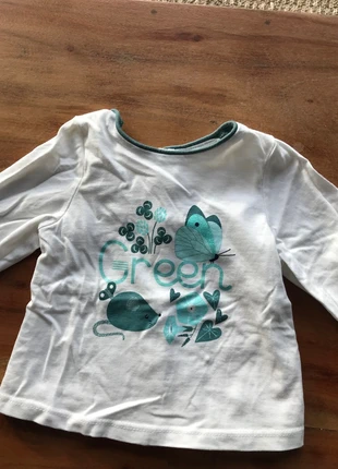 Tee shirt manches longues 3 mois, brand: Okaïdi, condizioni: Ottime, taglia: 3-6 mesi / 62 cm, €3.00, €3.85 include la Protezione acquisti