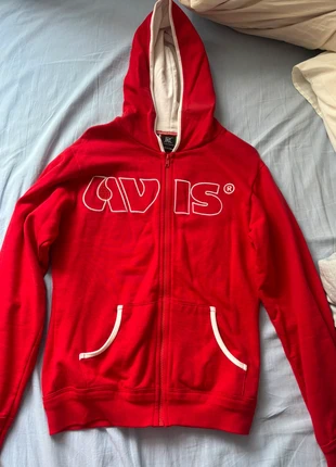 Gilet à capuche rouge AVIS® - Taille M, marque: JRC, état: Neuf sans étiquette, taille: M / 38 / 10, 5,00 €, 5,95 € Protection acheteurs incluse