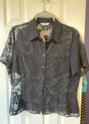 Ladies sheer top Blk size 16 St Michael from Marks And Woencer, brand: St Michael, condition: Very good, size: XXL / 16, £1.50, £2.28 includes Buyer Protection