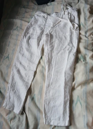 White Linen Trousers, brand: Marks & Spencer, condition: Good, size: M / 10, £2.50, £3.33 includes Buyer Protection