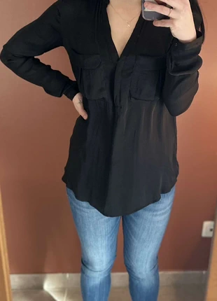 Chemisier/ Blouse noir Taille S Zara, marque: Zara, état: Très bon état, taille: S / 36 / 8, 4,99 €, 5,94 € Protection acheteurs incluse