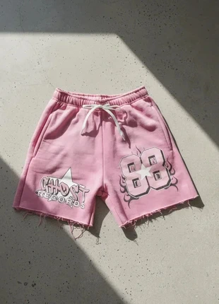 Short rose Ghost Records – style streetwear vintage, état: Très bon état, taille: M, 34,90 €, 37,35 € Protection acheteurs incluse