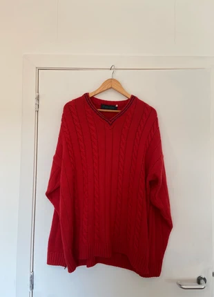 Vintage oversized rode trui – Francolini, état: Très bon état, taille: L / 40 / 12, 17,00 €, 18,55 € Protection acheteurs incluse