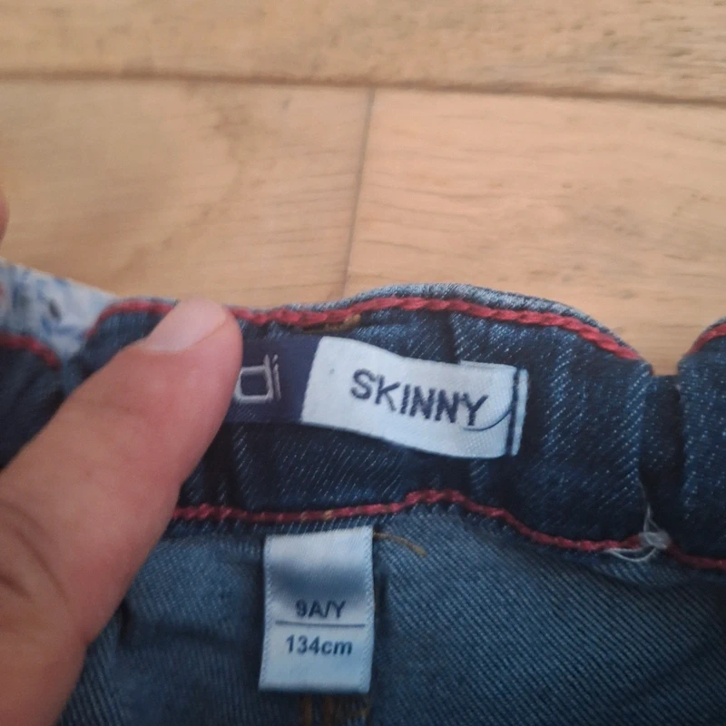 Pantalon jean ceinturé okaidi 9 ans skinny - photo numéro 4