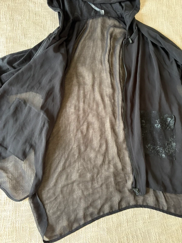 Veste légère noire à capuche Cop Copine – Taille S - photo numéro 3