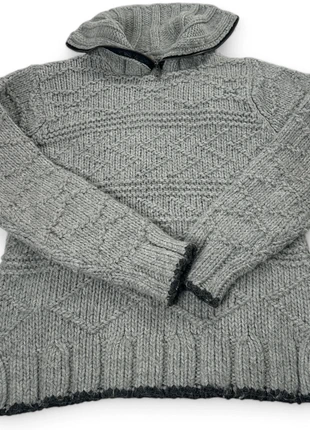 Bien chaud pour l’hiver Pull gris épais col montant zippé - Taille L, marque: WE, état: Bon état, taille: L, 10,00 €, 11,20 € Protection acheteurs incluse