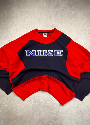 Nike Sweatshirt Rouge/Marine Taille L – Y2K Vintage USA Retro Boxy Baggy, marca: Nike, estado: Muito bom, tamanho: L, €24.90, €26.85 inclui Proteção do Comprador
