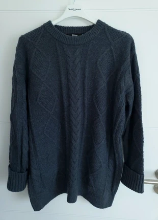 Pull long oversize en laine et alpaga maille côtelé gris foncé Etam, marke: Etam, zustand: Sehr gut, größe: M / 38 / 10, 8,00 €, 9,10 € inklusive Vinted-Käuferschutz