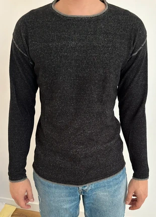 🍂 Pull noir et gris - Bershka - homme taille S / FR36, brand: Bershka, condition: Very good, size: S, €11.00, €12.25 includes Buyer Protection