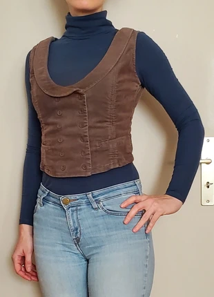 Gilet velours Kaki Somewhere 36, brand: somewhere, condition: Very good, size: S / 36 / 8, €12.00, €13.30 includes Buyer Protection