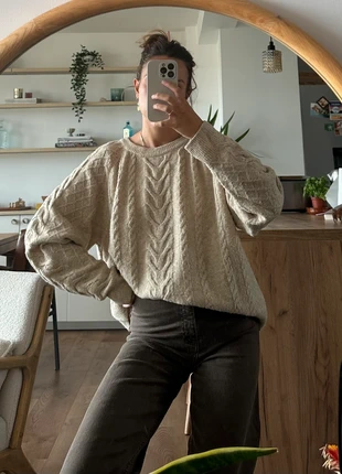 Pull torsadé beige, brand: H&M, condition: Good, size: M / 38 / 10, €7.00, €8.05 includes Buyer Protection