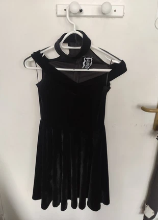 Robe en velours avec tour de cou intégré Killstar taille S, merk: Killstar, staat: Heel goed, maat: S / 36 / 8, € 24,00, € 25,90 inclusief Kopersbescherming