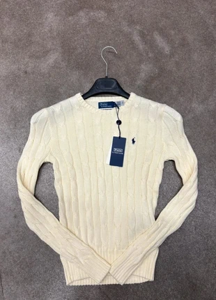 Pull torsadé Ralph Lauren blanc crème femme XS neuf coton, brand: Ralph Lauren, condition: New with tags, size: XS / 34 / 6, €200.00, €210.70 includes Buyer Protection Pro