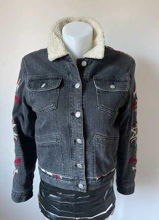 Veste jean brodée grise Isabelle Marant, marca: H&M x Isabel Marant, estado: Nuevo sin etiquetas, tamaño: M / 38 / 10, 180,00 €, 189,70 € Protección al comprador incluida