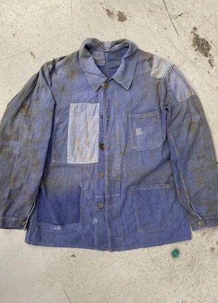Veste de travail rapiécée ancienne, brand: WORKWEAR, condition: Satisfactory, size: S, €180.00, €189.70 includes Buyer Protection