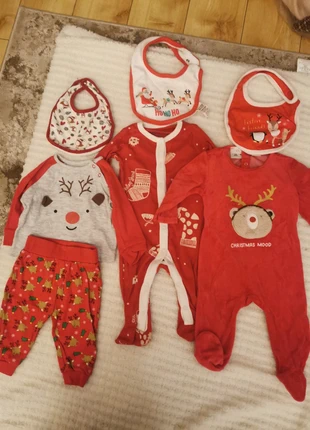 Unisex Baby Christmas sleepsuit & bib bundle 🎄 (0–6 months & 3–6 months mix), brand: Zara, condition: Very good, size: 3-6 months / 62 cm, €10.00, €11.20 includes Buyer Protection