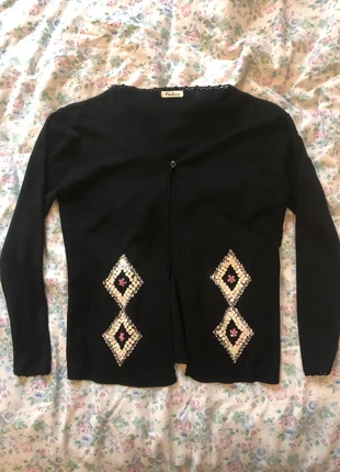 cardigan brodé vintage, marque: Vintage Dressing, état: Très bon état, taille: S / 36 / 8, 10,00 €, 11,20 € Protection acheteurs incluse