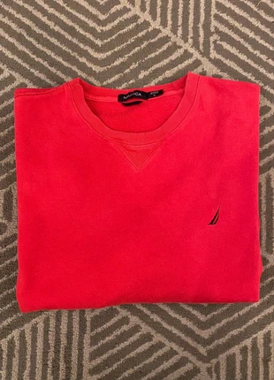 Pull à col rond Nautica rouge  - Taille L - Très Bon État, brand: Nautica, condition: Very good, size: L, €5.00, €5.95 includes Buyer Protection