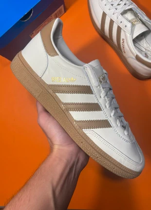 Adidas Handball Spezial Blanc Marron Taille 38,5, brand: adidas, condition: Very good, size: 38.5, €169.00, €178.15 includes Buyer Protection Pro