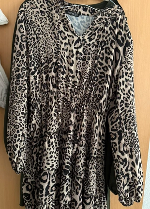 Leoparden Kleid, merk: Boohoo, staat: Heel goed, maat: XL / 42 / 14, € 6,00, € 7,00 inclusief Kopersbescherming