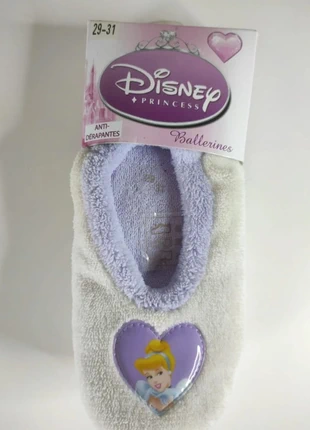 Chaussons ballerines Disney Cendrillon blanc et violet avec petits coeurs taille 29-31, marque: Disney, état: Très bon état, taille: 29, 4,00 €, 4,90 € Protection acheteurs incluse