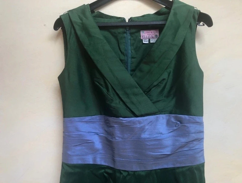 Robe en soie sauvage & étole - photo numéro 2