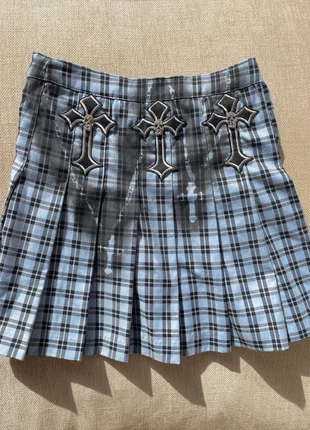 Minifalda tableada gothic, marque: Opium, état: Neuf sans étiquette, taille: S / 36 / 8, 13,00 €, 14,35 € Protection acheteurs incluse