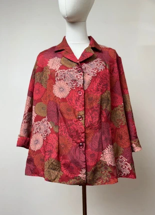 Chemise vintage légère en polyester, coupe ample fleurs, brand: Vintage Dressing, condition: Very good, size: M / 38 / 10, €10.00, €11.20 includes Buyer Protection