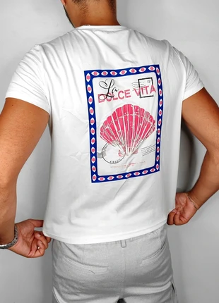 T-shirt blanc slim fit dolce vita bleu rose frilivin T.XS, marque: Frilivin, état: Très bon état, taille: XS, 20,00 €, 21,70 € Protection acheteurs (Pro) incluse