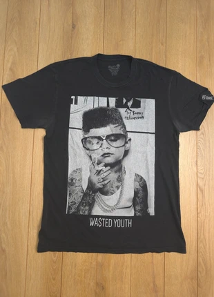 T-shirt homme M Fly Supply noir "Wasted Youth" style streetwear Miami tattoo art, estado: Bueno, tamaño: M, 9,00 €, 10,15 € Protección al comprador incluida