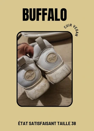 Buffalo blanche T.38, marca: Buffalo, estado: Satisfatório, tamanho: 38, €12.00, €13.30 inclui Proteção do Comprador