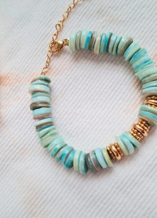 Bracelet bohème perles de coquillages et acier, marca: Tsypora.com, estado: Muy bueno, 21,00 €, 22,75 € Protección al comprador Pro incluida