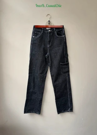 Jean cargo gris foncé Denim Collection 38 très bon état, merk: Denim Collection, staat: Heel goed, maat: M / 38 / 10, € 12,00, € 13,30 inclusief Kopersbescherming