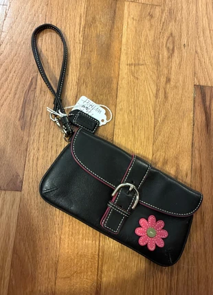 COACH Black Leather Wristlet, brand: Coach, condition: Very good, $50.00, $53.20 includes Buyer Protection