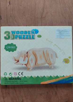 Puzzle 3D en bois cochon, marca: Robotime, estado: Novo com etiquetas, €2.00, €2.80 inclui Proteção do Comprador
