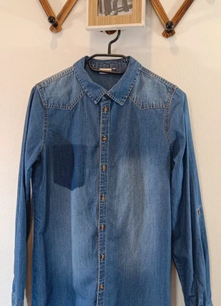 Chemise en jean effet délavé vintage style tendance taille 34🛼, marca: Vintage Dressing, estado: Muito bom, tamanho: XS / 34 / 6, €12.90, €14.25 inclui Proteção do Comprador