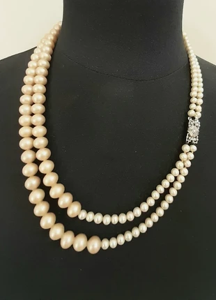 Très beau collier 2 rangs de perles vintage, brand: Vintage Couture, condition: Satisfactory, €18.00, €19.60 includes Buyer Protection