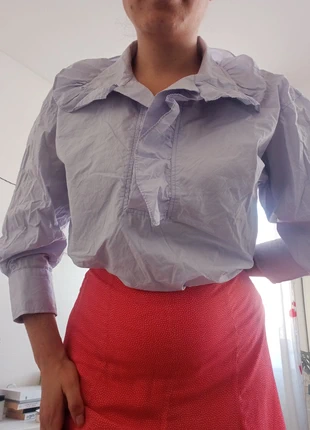 Chemisier col claudine oversize, marca: Sfera, estado: Muy bueno, tamaño: M / 38 / 10, 5,00 €, 5,95 € Protección al comprador incluida