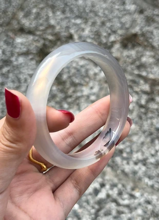 Natural Agate Bracelet 56-57mm Inner Diameter, zustand: Neu, mit Etikett, 8,00 €, 9,10 € inklusive Vinted-Käuferschutz