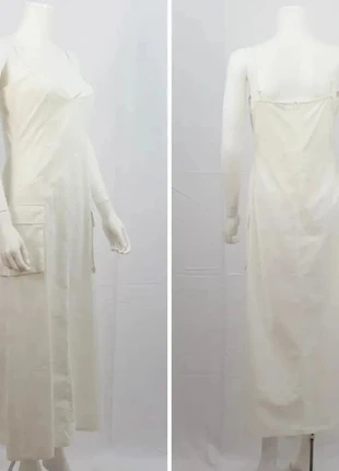 Robe Calvin Klein blanche, coupe impeccable, marca: Calvin Klein, estado: Muito bom, tamanho: L / 40 / 12, €5.00, €5.95 inclui Proteção do Comprador