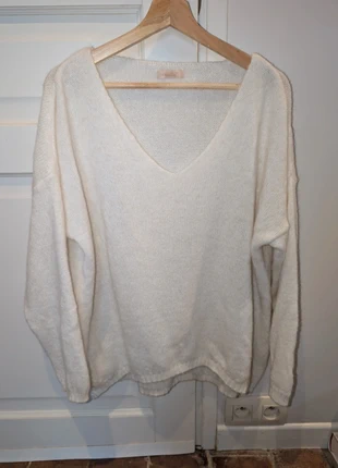 Pull Nais col V oversize, merk: Nais, staat: Heel goed, maat: S / 36 / 8, € 40,00, € 42,70 inclusief Kopersbescherming