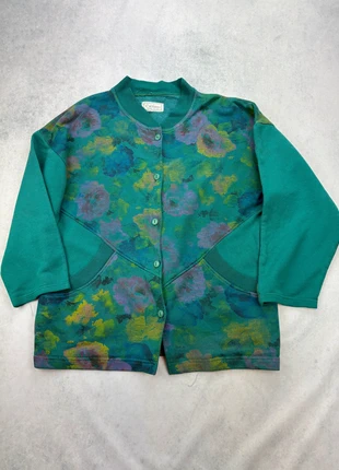 cardigan Magnifique Pull lee ethnique Vintage style papy - Taille M/ L - vert, brand: Vintage Dressing, condition: Very good, size: L / 40 / 12, €25.00, €26.95 includes Buyer Protection