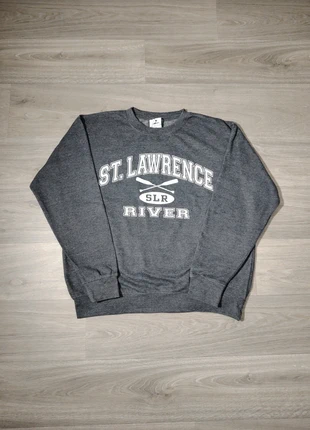 Pull Crewneck Gris Vintage Prairie Mountain imprimé St. Lawrence River blanc-size M, marque: Vintage Dressing, état: Très bon état, taille: M, 10,90 €, 12,15 € Protection acheteurs incluse