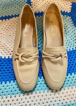 Mocassins cuir beige crème vintage, brand: Damart, condizioni: Ottime, taglia: 37, €12.00, €13.30 include la Protezione acquisti